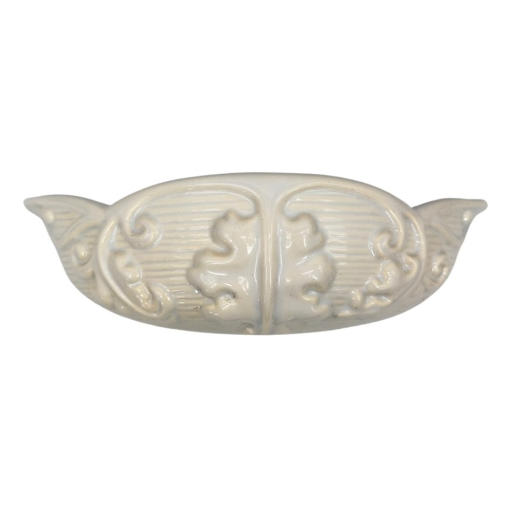 VTG Haeger Ceramic Wall Pocket Planter Ribbed Acanthus Leaf Vintage Decor